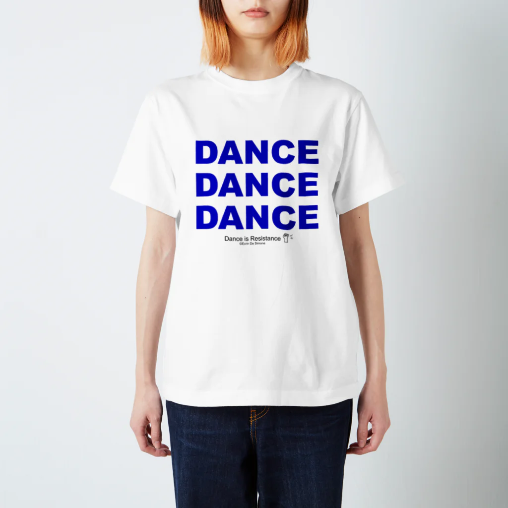 Écrin De SimoneのDANCE IS RESISTANCE （ダンスは抵抗）White Regular Fit T-Shirt