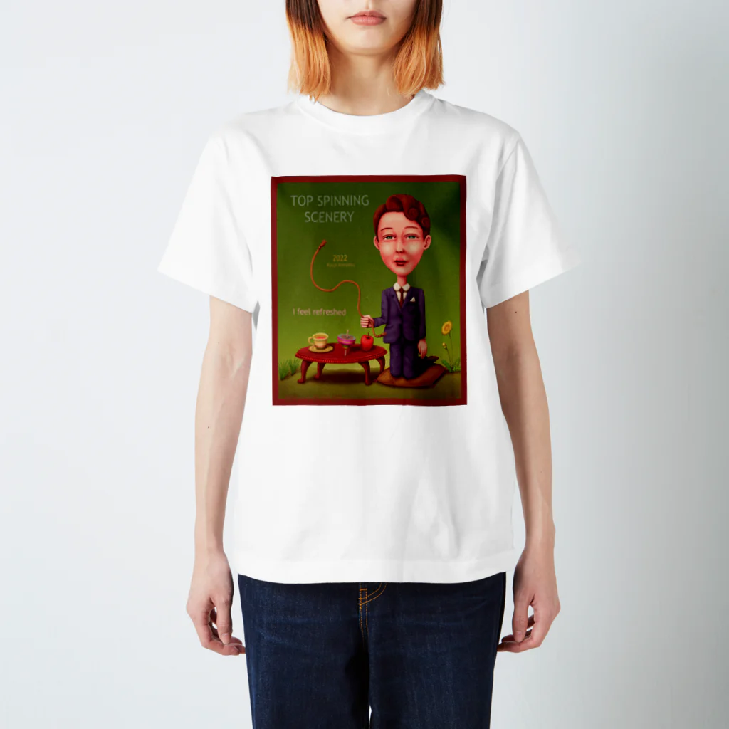 kouji-komatsuのコマ回しの風景-c Regular Fit T-Shirt