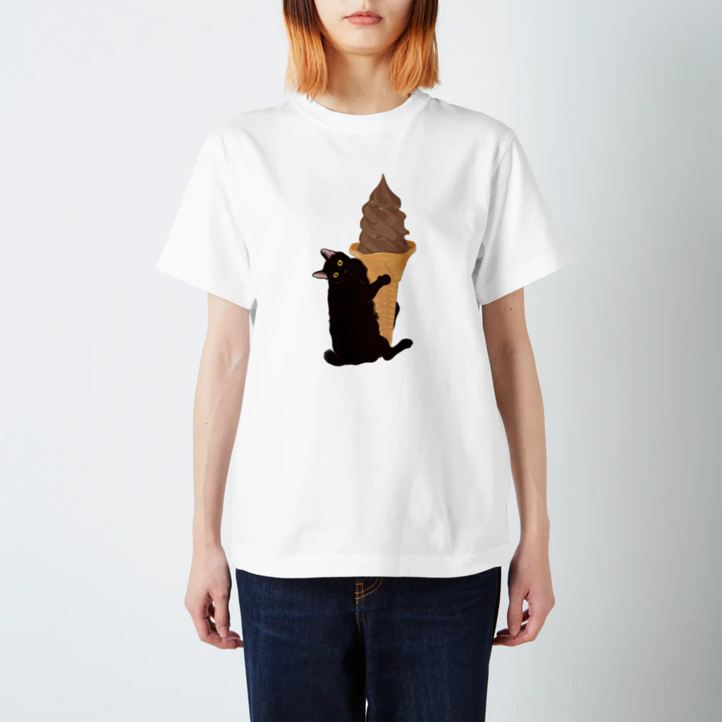 元祖ふとねこ堂のソフトクリームどうぞ Regular Fit T-Shirt