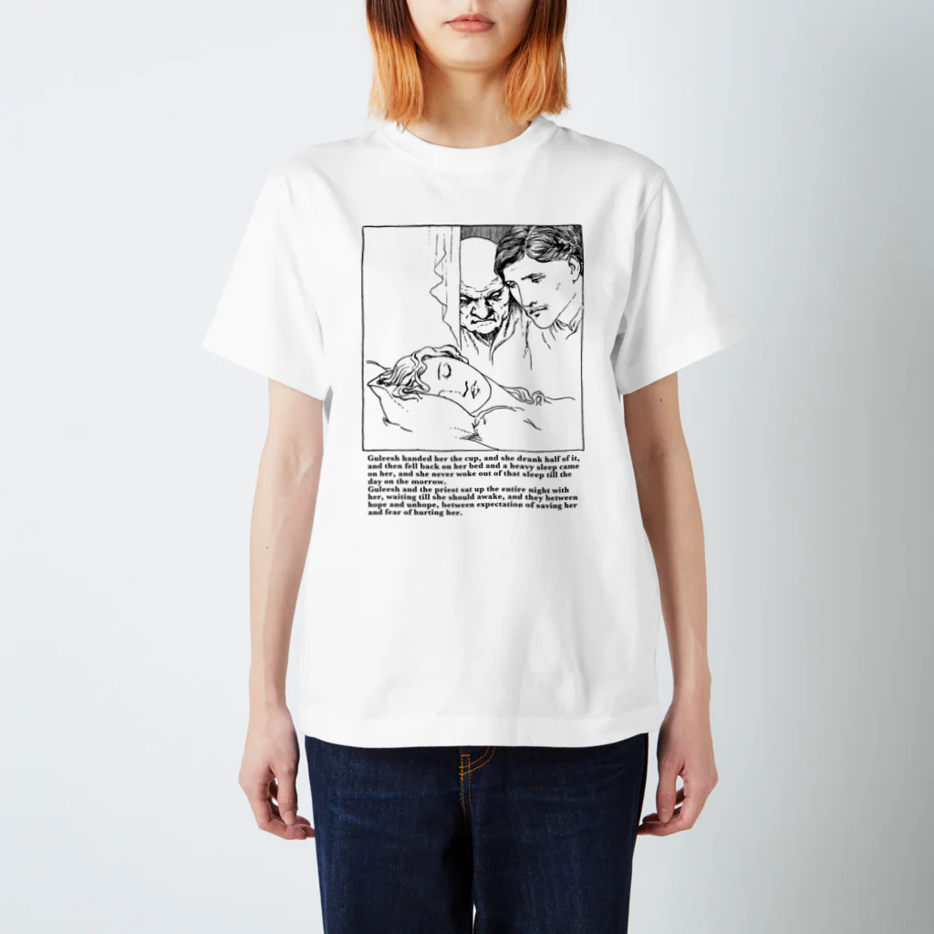 Nursery Rhymes  【アンティークデザインショップ】の眠るケルトの王女 Regular Fit T-Shirt