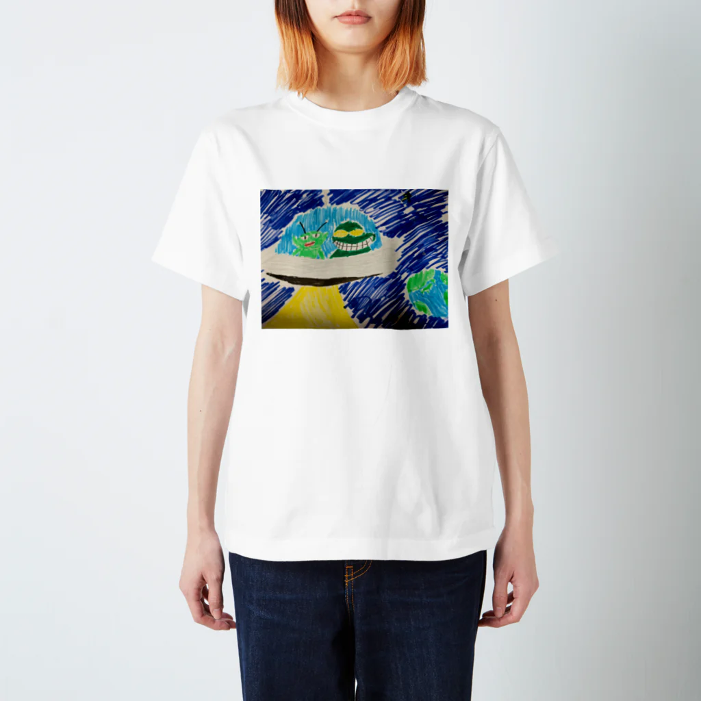 Hanatarou-33の宇宙人トートバッグ スタンダードTシャツ