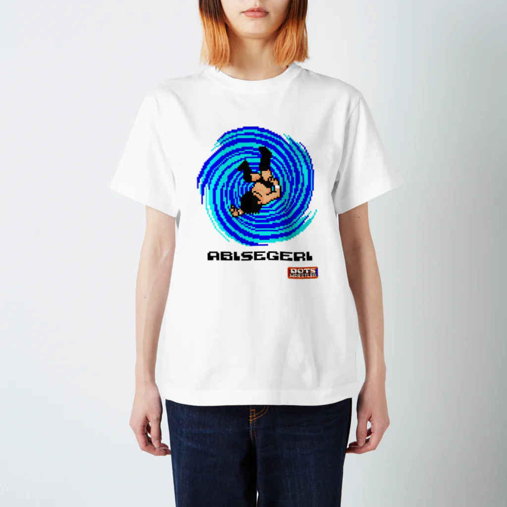 DOTSWRESTLERのABISEGERI BLUE（Black Logo） スタンダードTシャツ