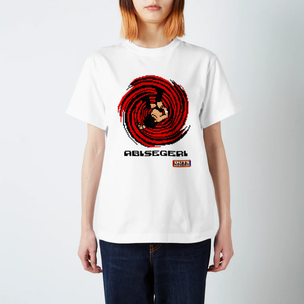 DOTSWRESTLERのABISEGERI RED（Black Logo） スタンダードTシャツ