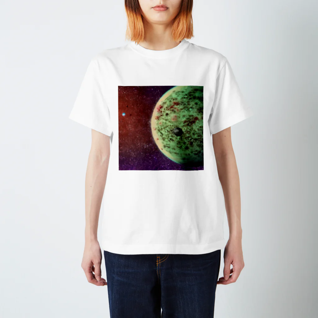 世界に1つだけのTシャツ屋【一点ものアートTシャツ専門店】の巨大な惑星 スタンダードTシャツ