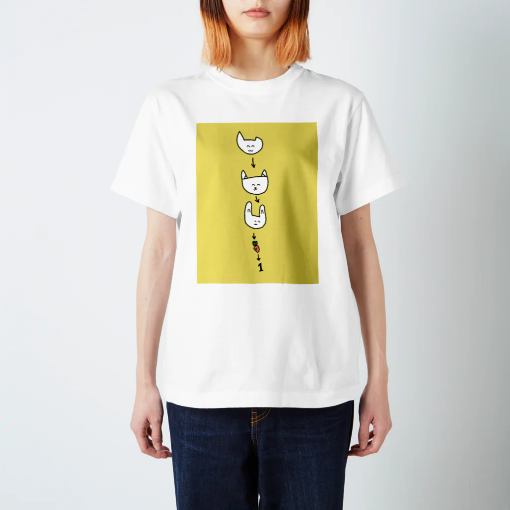 snsnpiのくまねこうさぎ Regular Fit T-Shirt