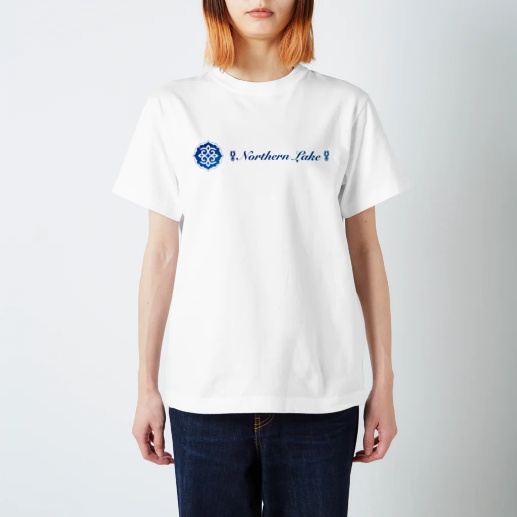 Loveuma. official shopのNorthern Lake's Ainu pattern Regular Fit T-Shirt