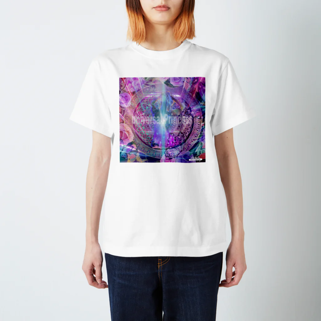 💖宇宙整体♪🌈♪こころからだチャンネル♪💖のuniversal Princess 曼荼羅 スタンダードTシャツ