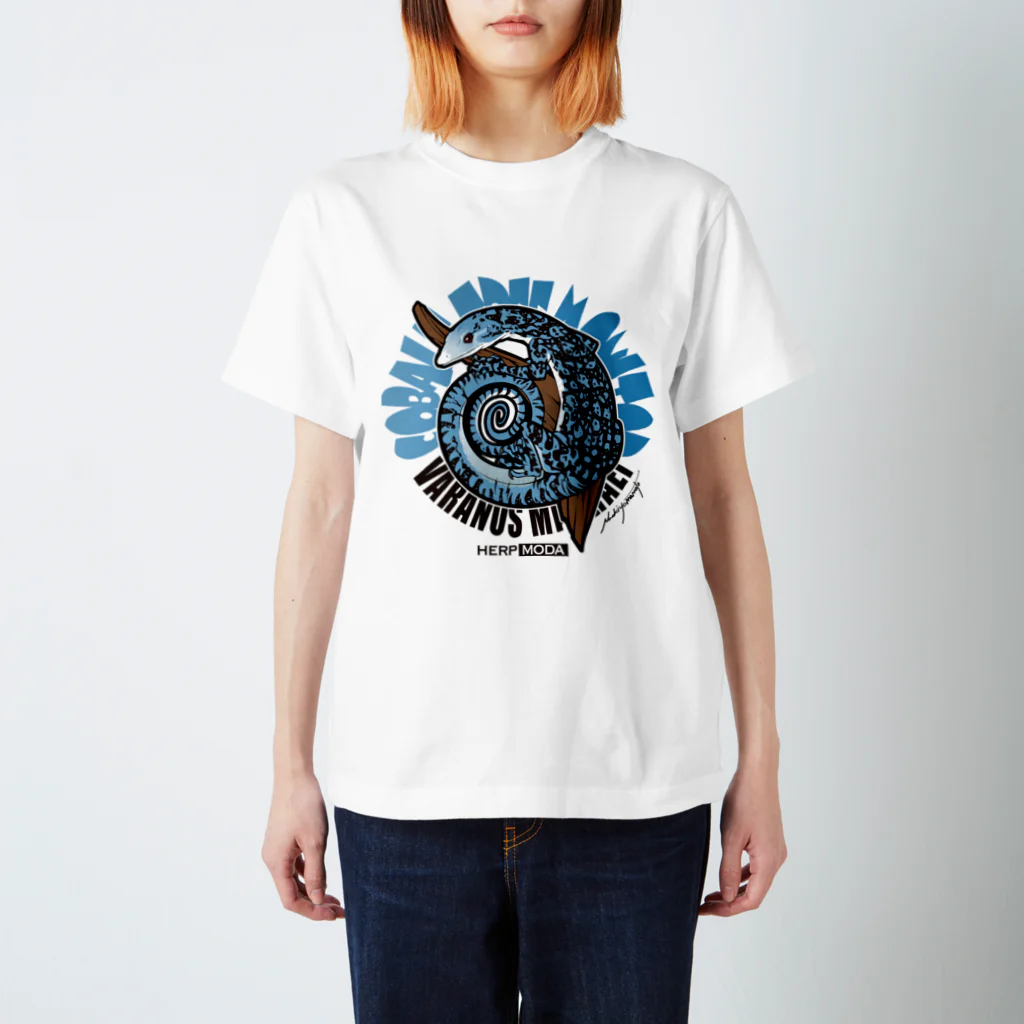 HERP MODA by ヤマモトナオキのコバルトツリーモニター Regular Fit T-Shirt