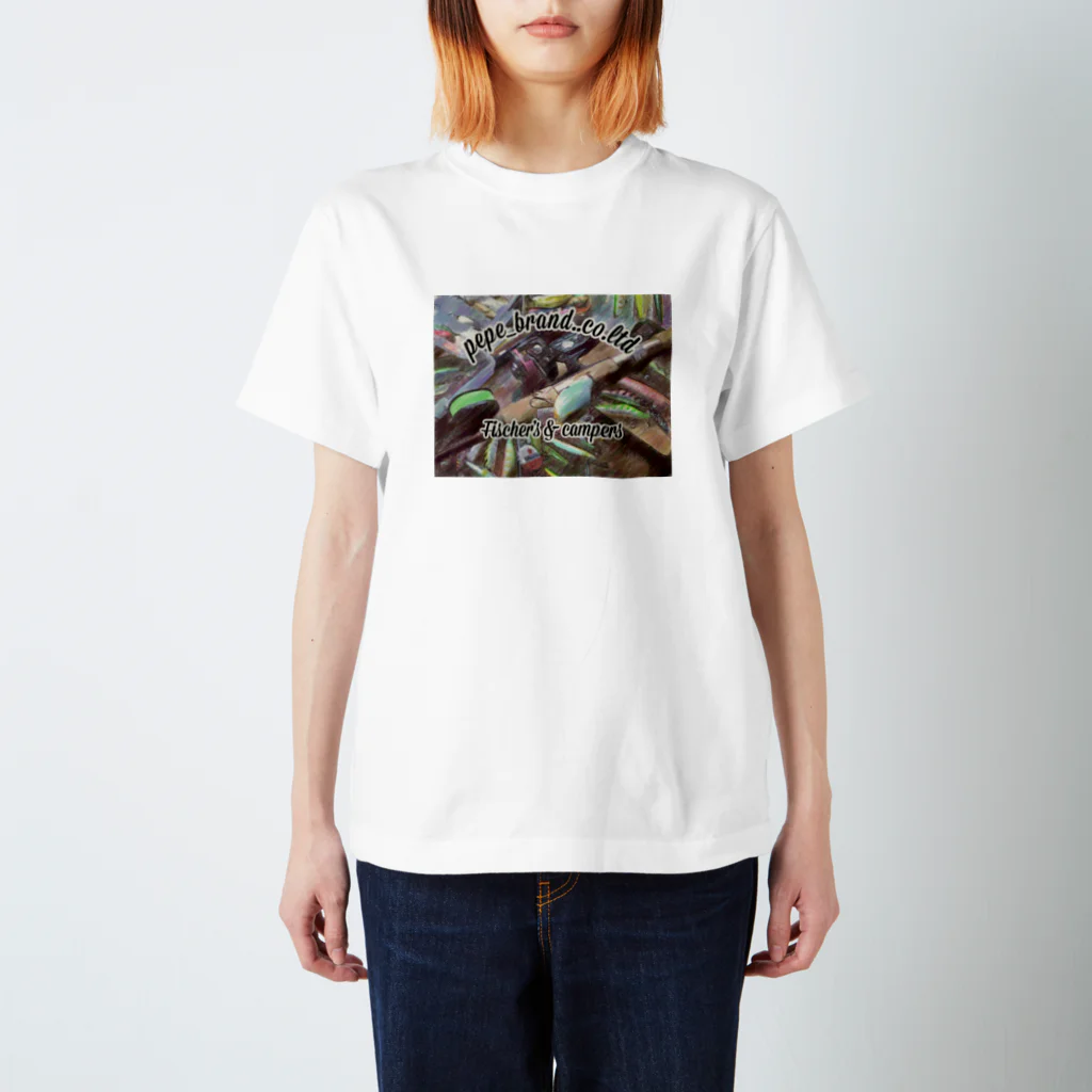  "pepe" Design'sのlets fishing Regular Fit T-Shirt