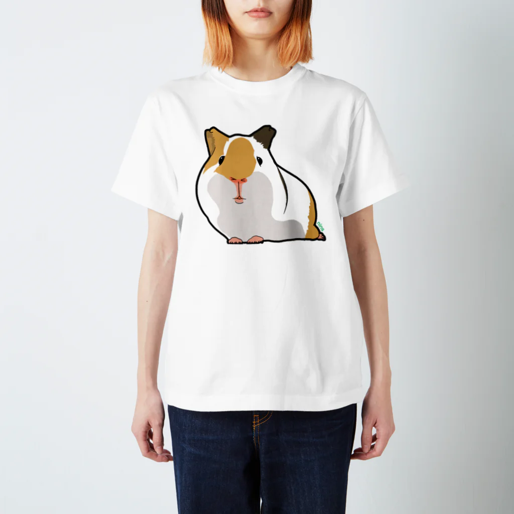 nins・にんずのイングリッシュモルモットのるもちゃん スタンダードTシャツ