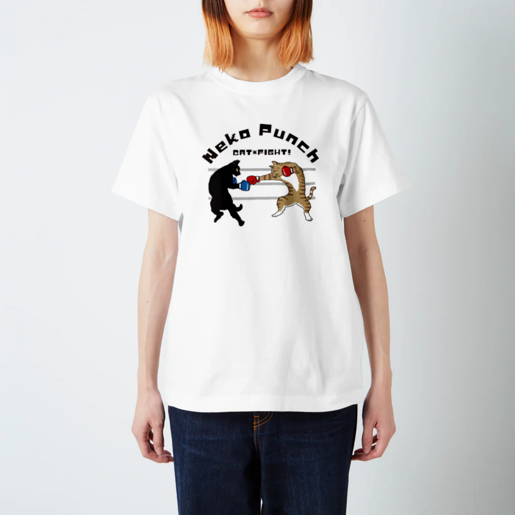 HIGEQLOのNeko Punch スタンダードTシャツ