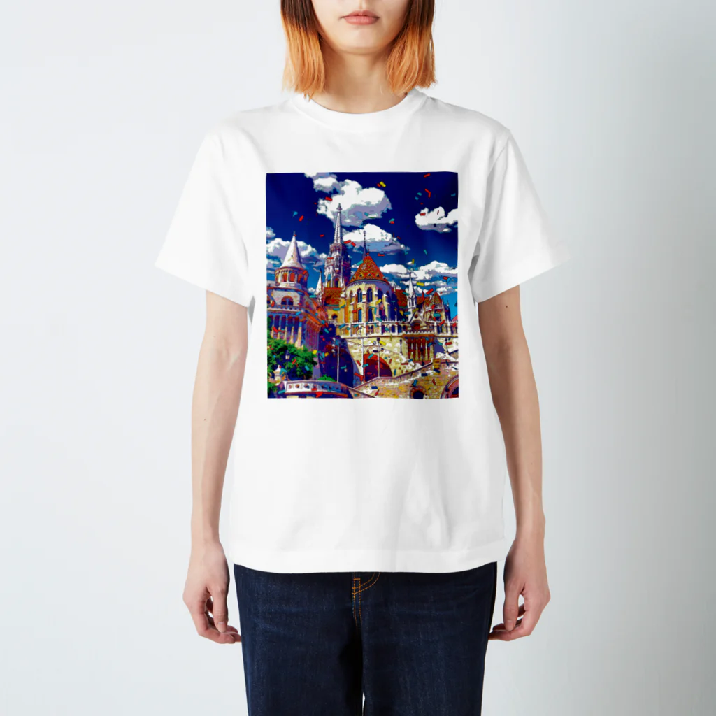 GALLERY misutawoのハンガリー ブダペストのマーチャーシュ聖堂 スタンダードTシャツ