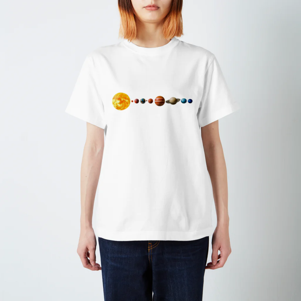 mon  parfaitの壮大な宇宙！太陽系惑星シリーズ Regular Fit T-Shirt