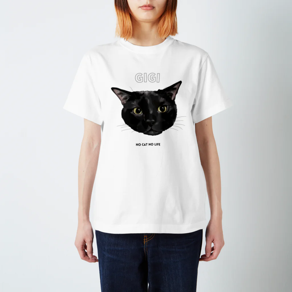 猫のイラスト屋さんのgigi スタンダードTシャツ