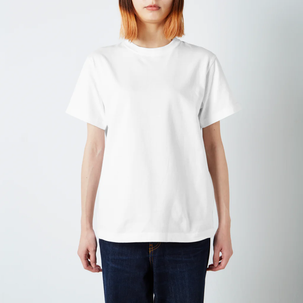 shiga-illust-sozai-goodsのカイツブリ 背面 〈滋賀イラスト素材〉 スタンダードTシャツ