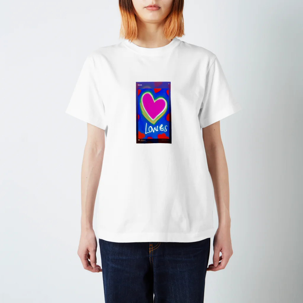 ミカちゃんの部屋⭐︎✴︎make a smile⭐︎✴︎のLOVES💗 Regular Fit T-Shirt