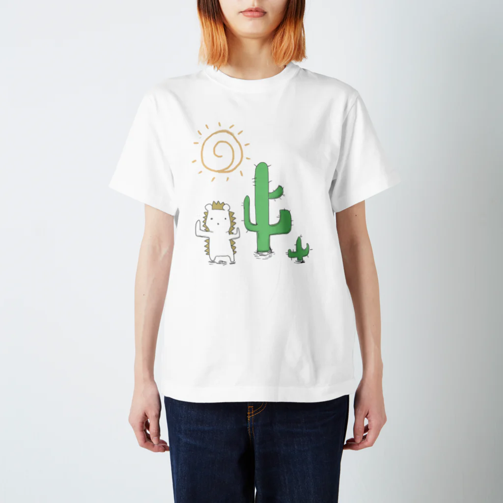 usagi-cuteのサボテンはりっちょ Regular Fit T-Shirt