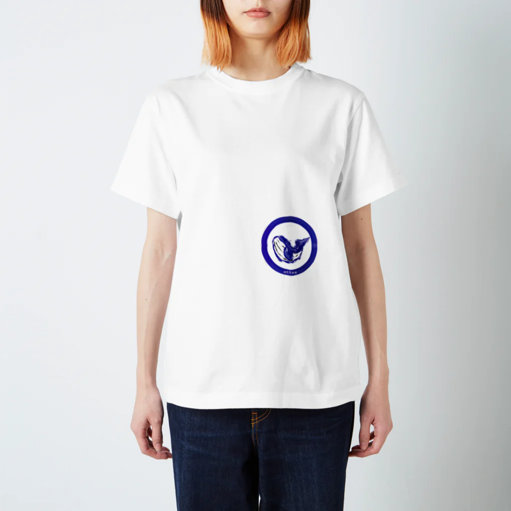 【KOTCH】 Tシャツショップの手書き風くじら スタンダードTシャツ