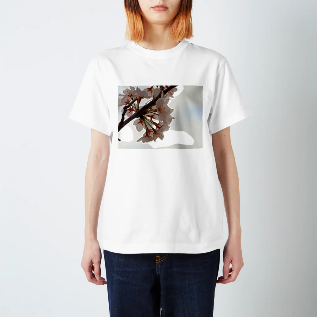 ムーンライトのイラスト風SAKURA Regular Fit T-Shirt