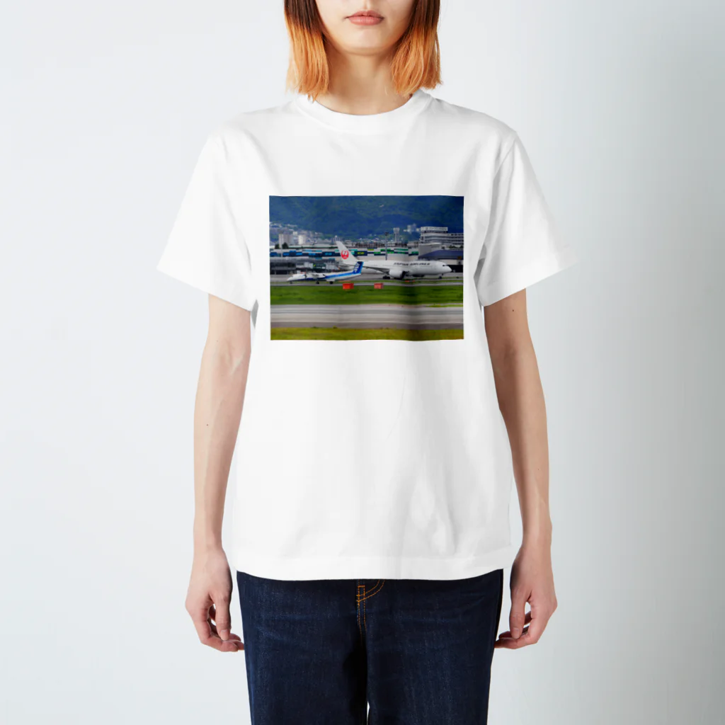 ムーンライトの飛行機 スタンダードTシャツ