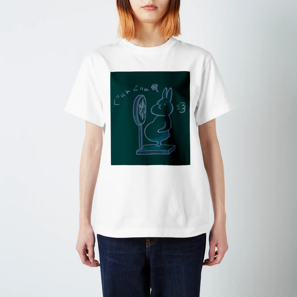 Rab-bit のウサギのあみちゃん（青） Regular Fit T-Shirt