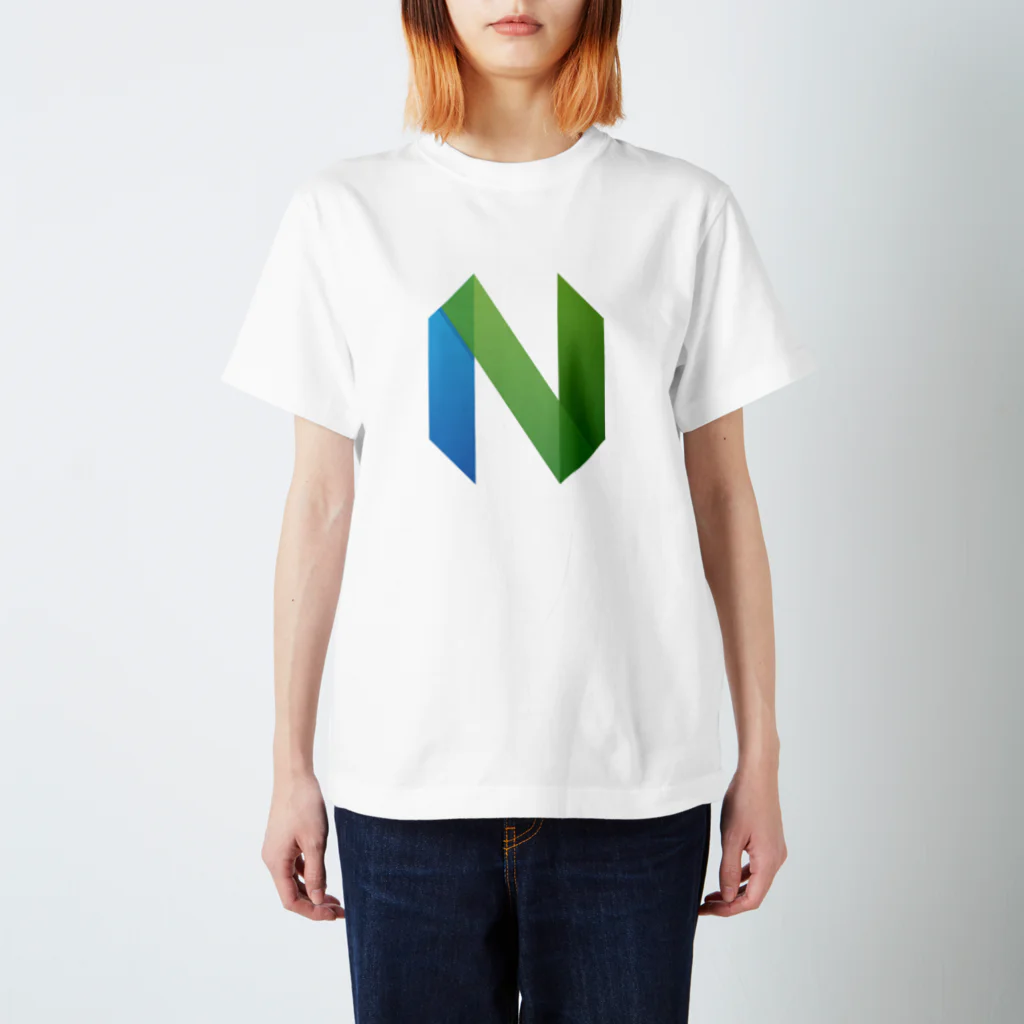 (Y◡Y) .｡oO (ｽｯｼ)のNeovim logo スタンダードTシャツ