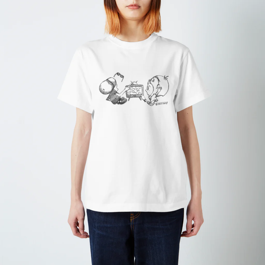 英吉スタッフTV Tシャツ モノクロ / EIKO!GO!!オフィシャル 英吉スタッフTV Tシャツ モノクロ / EIKO!GO!!オフィシャル