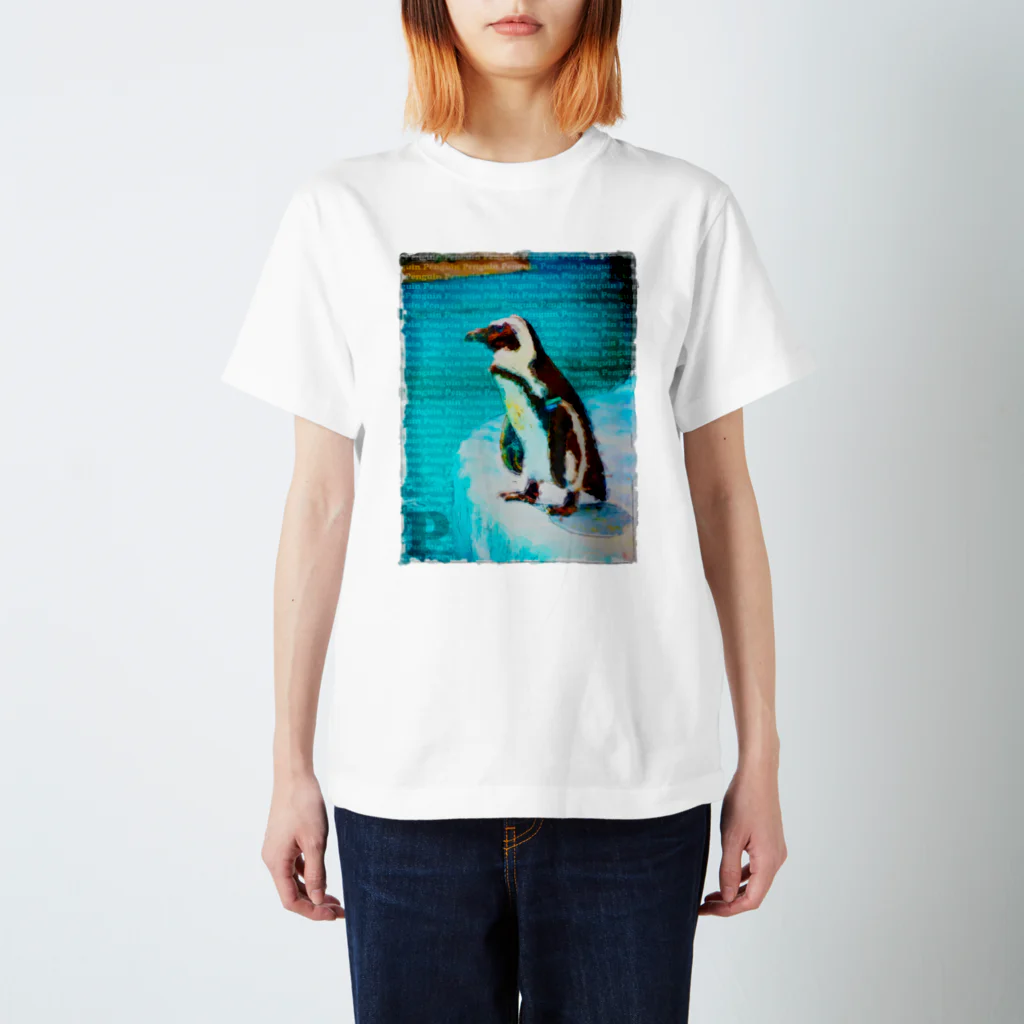 谷中画廊のペンギン01 スタンダードTシャツ