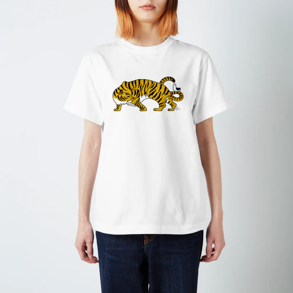 杉浦 由紀のトラと小鳥 Regular Fit T-Shirt