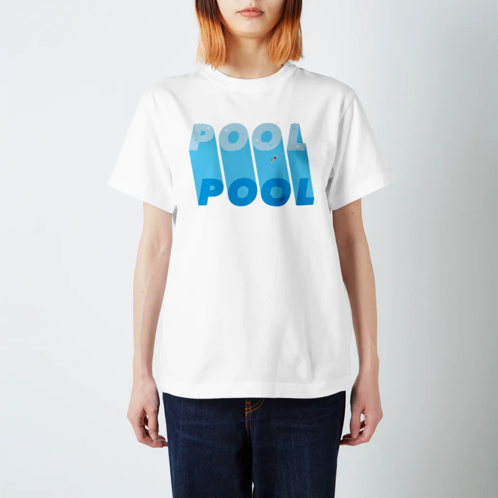 mojiyaのプール Regular Fit T-Shirt