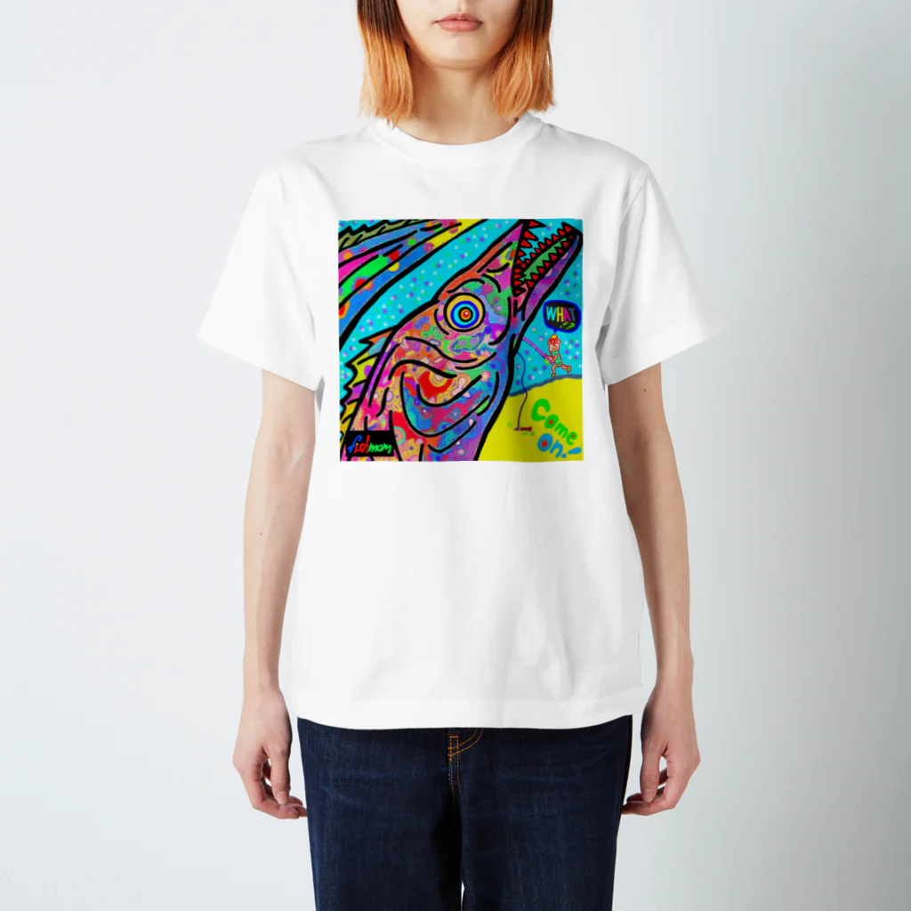 FISH MOM（デザイナー：うーまま）のタチウオ Regular Fit T-Shirt