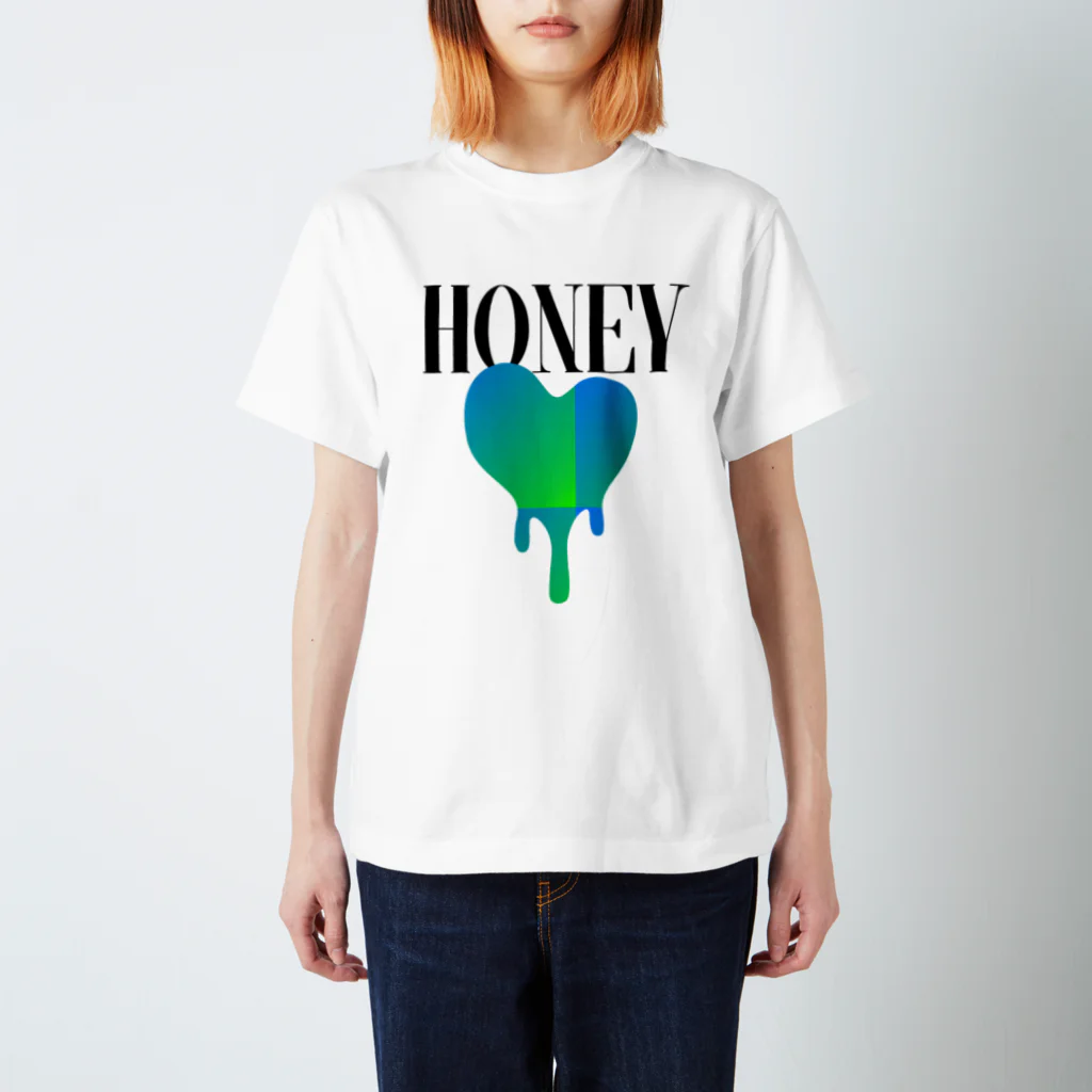 Pop MusicのHoney / BlueGreen Regular Fit T-Shirt