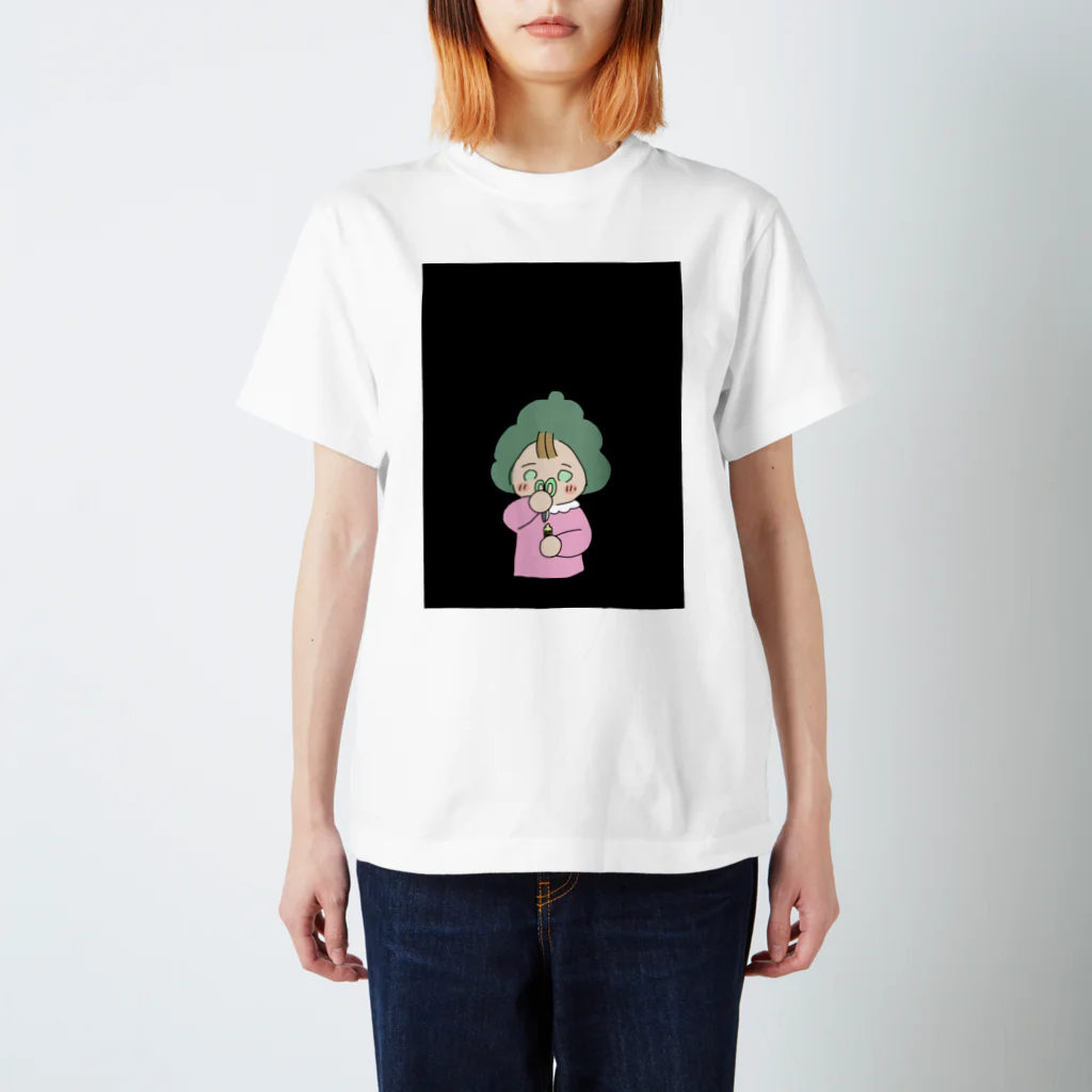 🐚佐藤クソ雑魚タニシ子ちゃん🐚のスマホを片すタニちゃん黒 Regular Fit T-Shirt