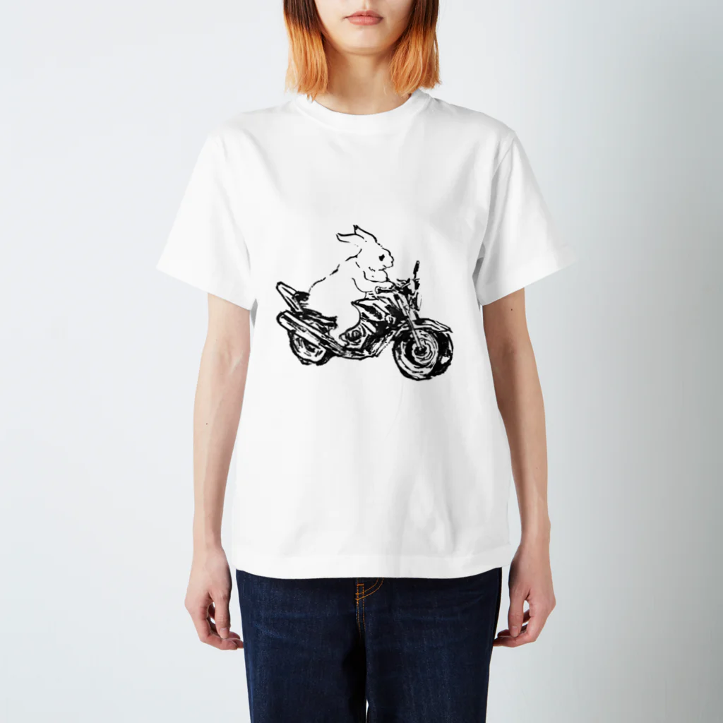 おさかなキングクラブのkawaii鳥獣戯画(うさぎ) Regular Fit T-Shirt