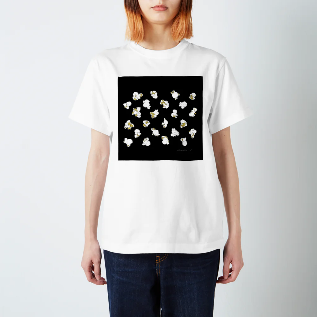 IKEYAのpopcorn pack_black スタンダードTシャツ