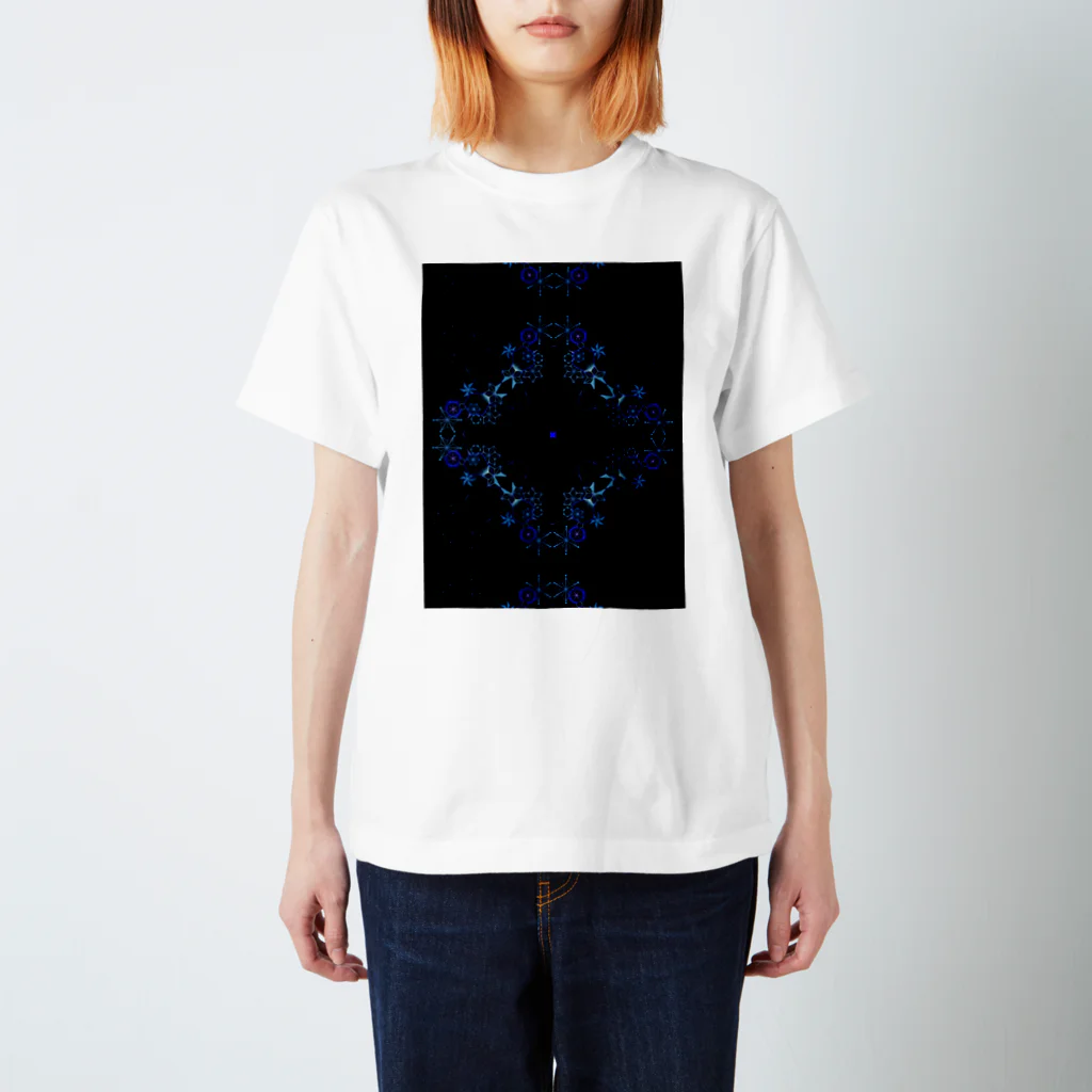 おらげ昇天の麻柄点描画 Regular Fit T-Shirt