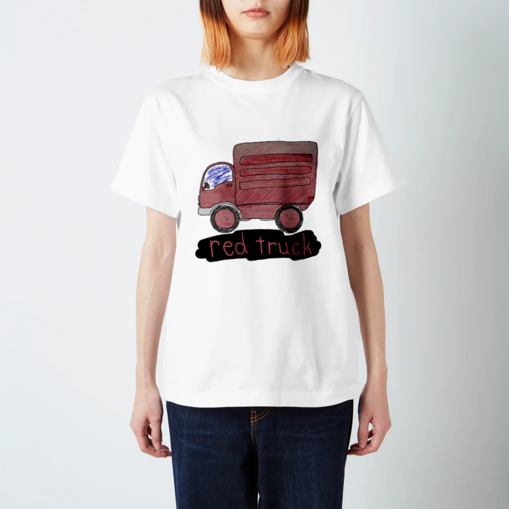 Andys Kidsこども英会話のRed Truck T-shirt Regular Fit T-Shirt