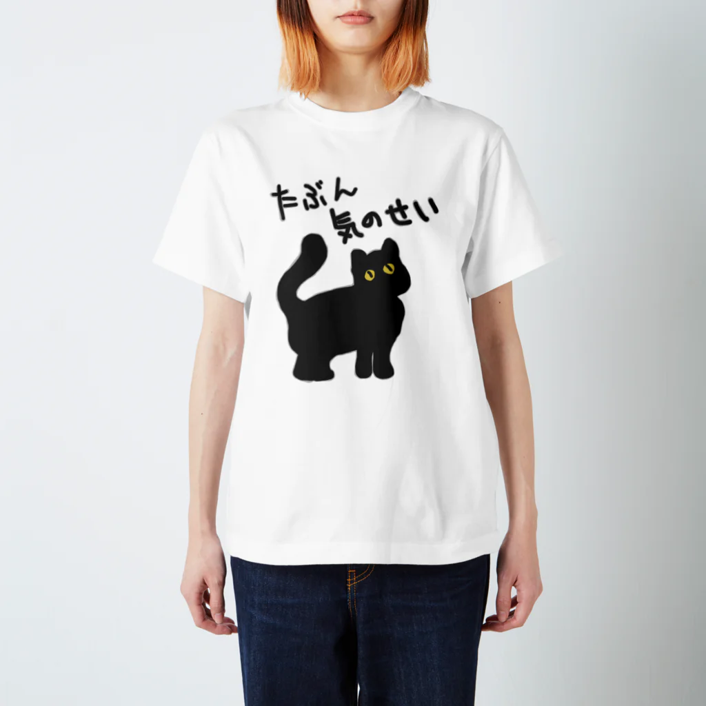 ミナミコアリクイ【のの】のたぶん気のせい【黒猫】 スタンダードTシャツ