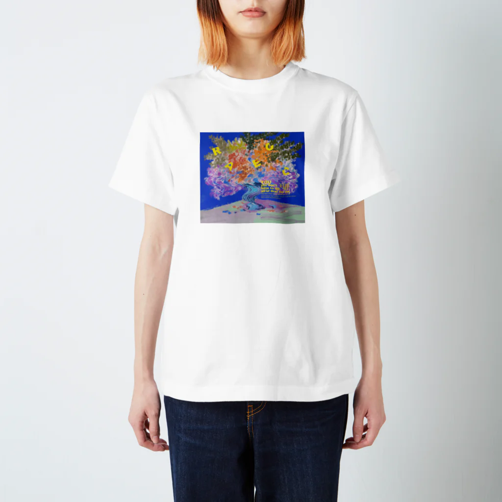 HATERUMOFUTOのwarp vase T スタンダードTシャツ