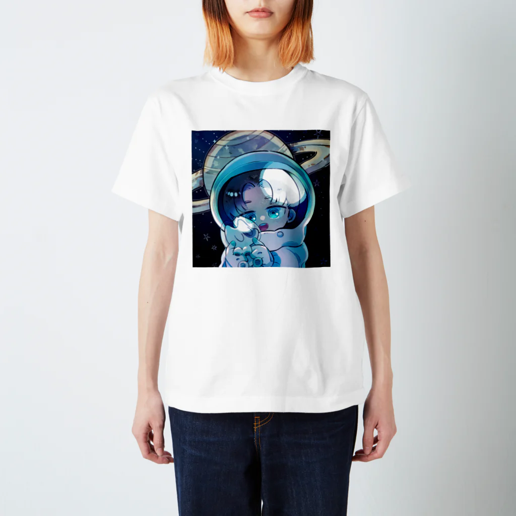 てきとのグッズ展の宇宙へ飛び出せ！てきねこTシャツ 티셔츠