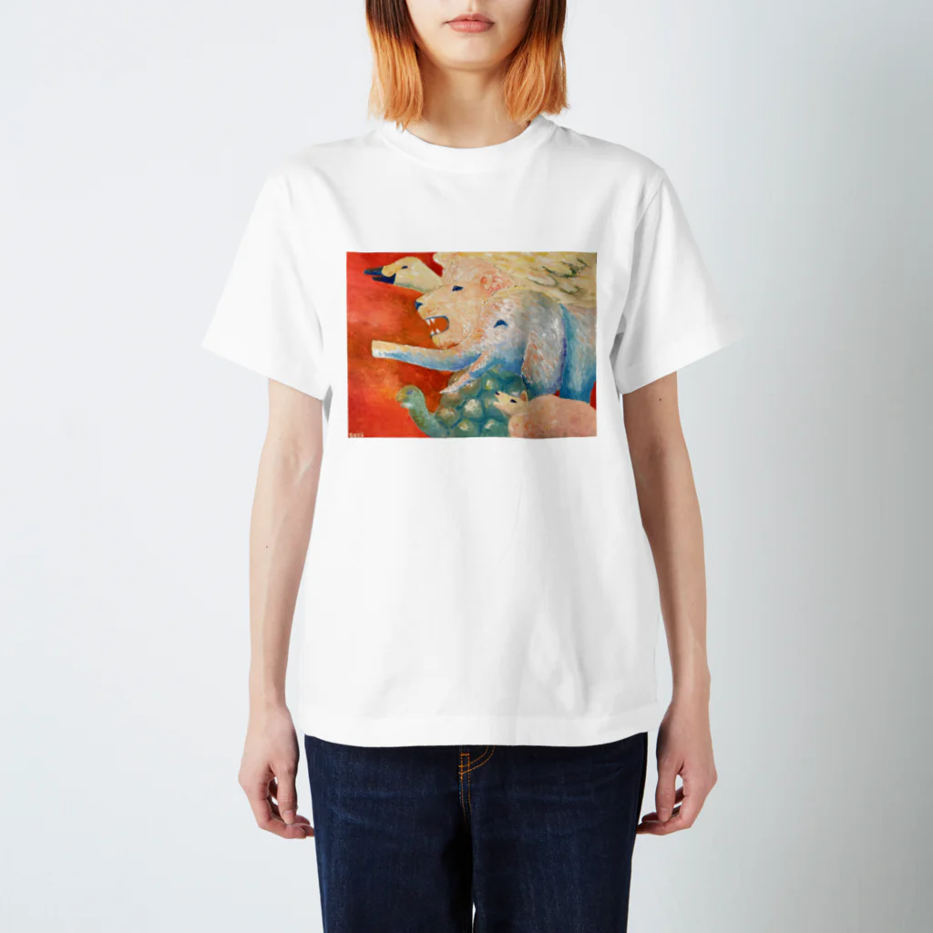 ensemble grace: 室内合奏団の動物たちの行進 スタンダードTシャツ