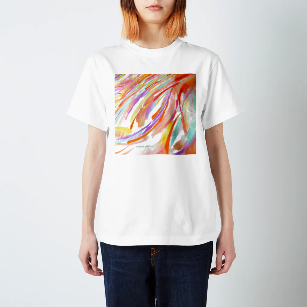 amorphousのW -えがおのしわ- シリーズ02 Regular Fit T-Shirt