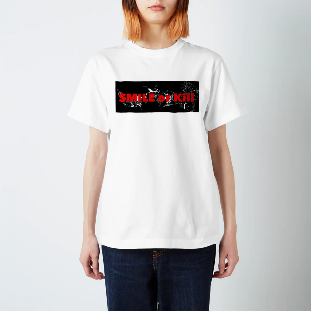 😄 SMILE  or Kill🗡の SMILE or Kill(百鬼夜行A) Regular Fit T-Shirt