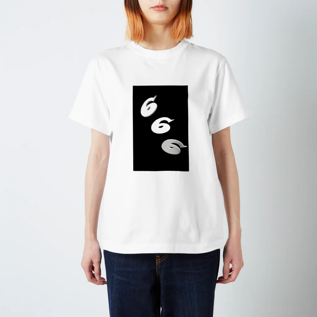 はっぴーのtriple6white スタンダードTシャツ