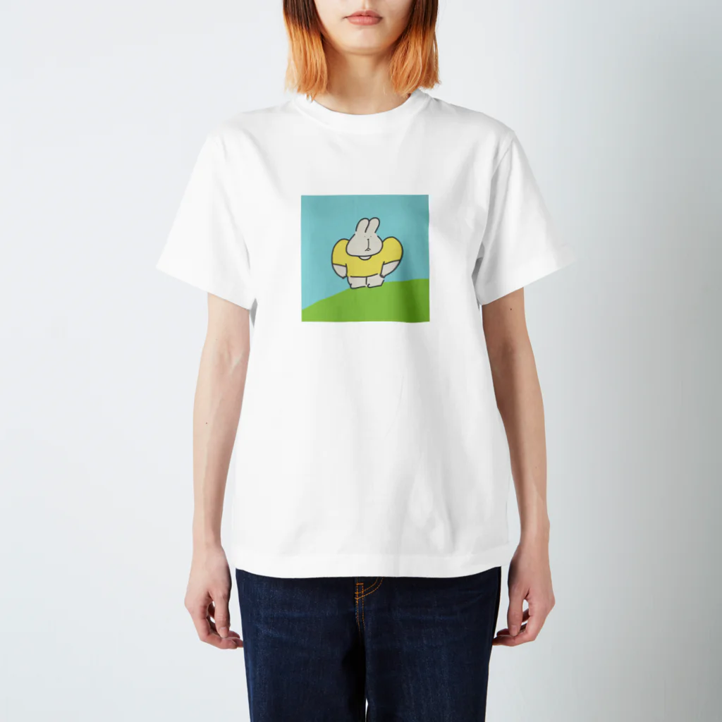 ひふみのいかり肩うさぎ スタンダードTシャツ