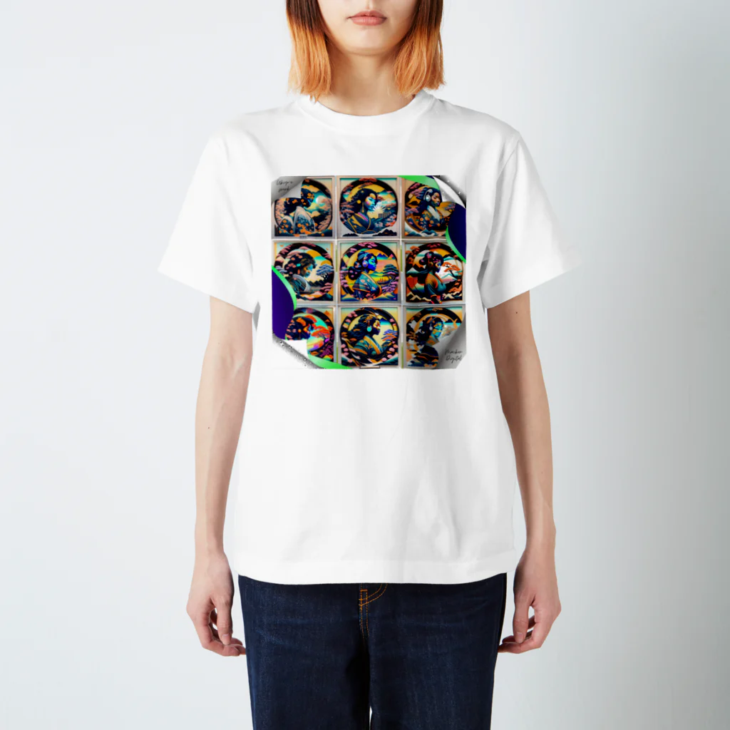 マッケンデジタルワールドの浮世絵パンクシティgirls Regular Fit T-Shirt