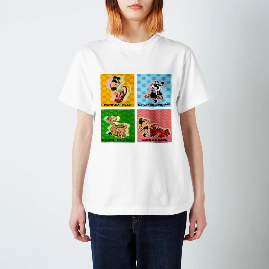 DOTSWRESTLERのWRESTLE ANIMAL スタンダードTシャツ