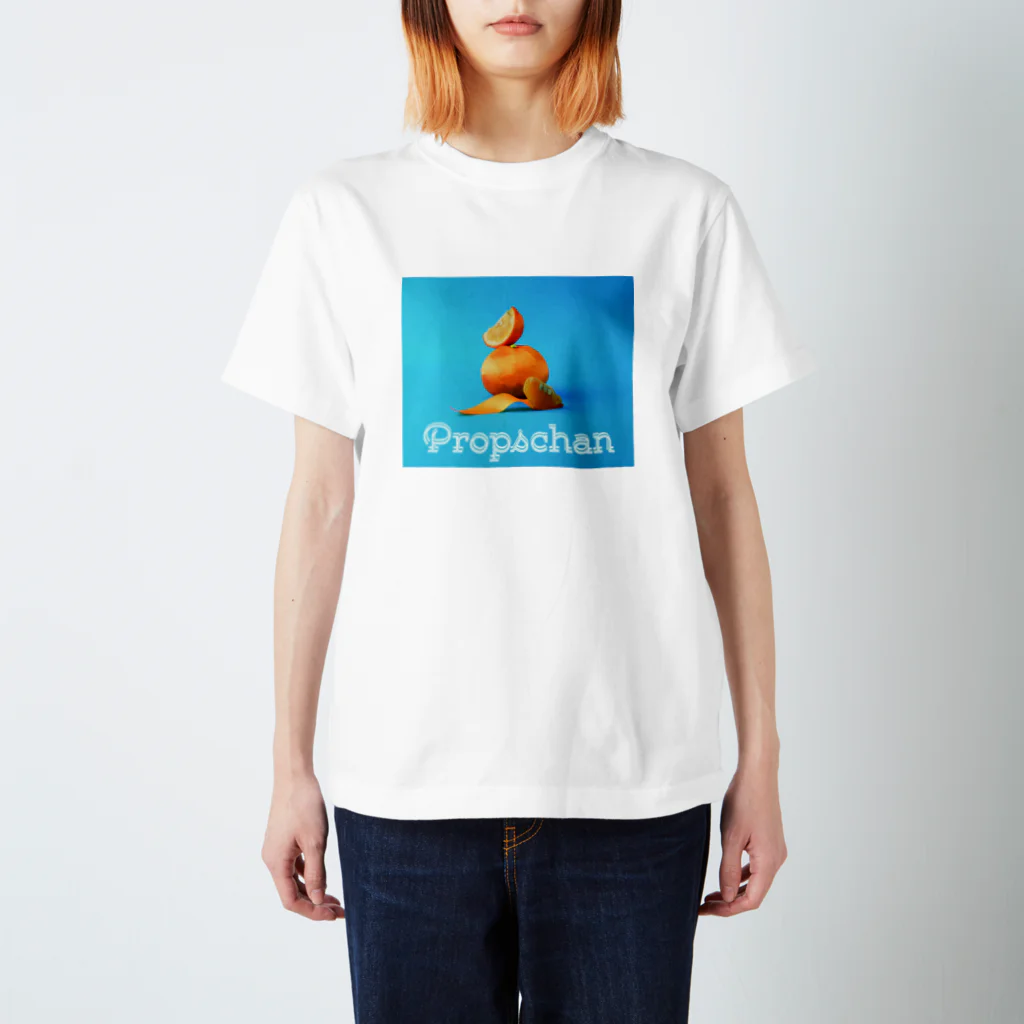 Propschanのひらりオレンジりぼん スタンダードTシャツ