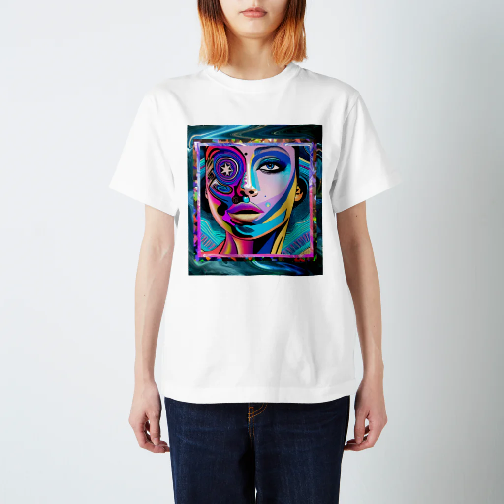 Modern PsychedelicのGALACTIC DIVA#02 Regular Fit T-Shirt