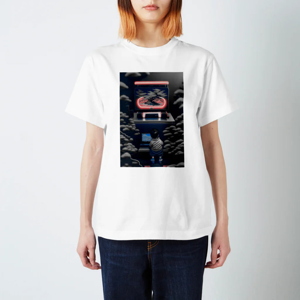 マッケンデジタルワールドのエモくてレトロな盆栽育成ゲーム【lofiアート】 Regular Fit T-Shirt